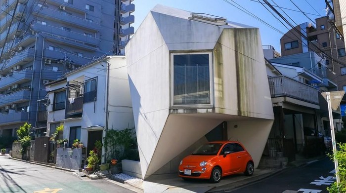 Ilustrasi parkiran mobil di Jepang