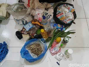 Penampakan Benda-benda yang Digunakan Teroris Bima Bertahan Hidup