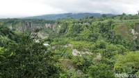 Panorama Ngarai Sianok dari Taman Panorama. Melihat keindahannya dari taman ini jadi opsi bagi traveler yang tidak punya waktu untuk melihatnya langsung dari dekat (Randy/detikTravel)