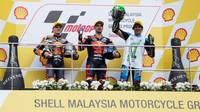 Ini merupakan titel juara dunia pertama untuk Morbidelli di kejuaraan dunia balap motor grand prix. Ia akan tampil di MotoGP musim depan. (Foto: Mirco Lazzari gp/Getty Images)
