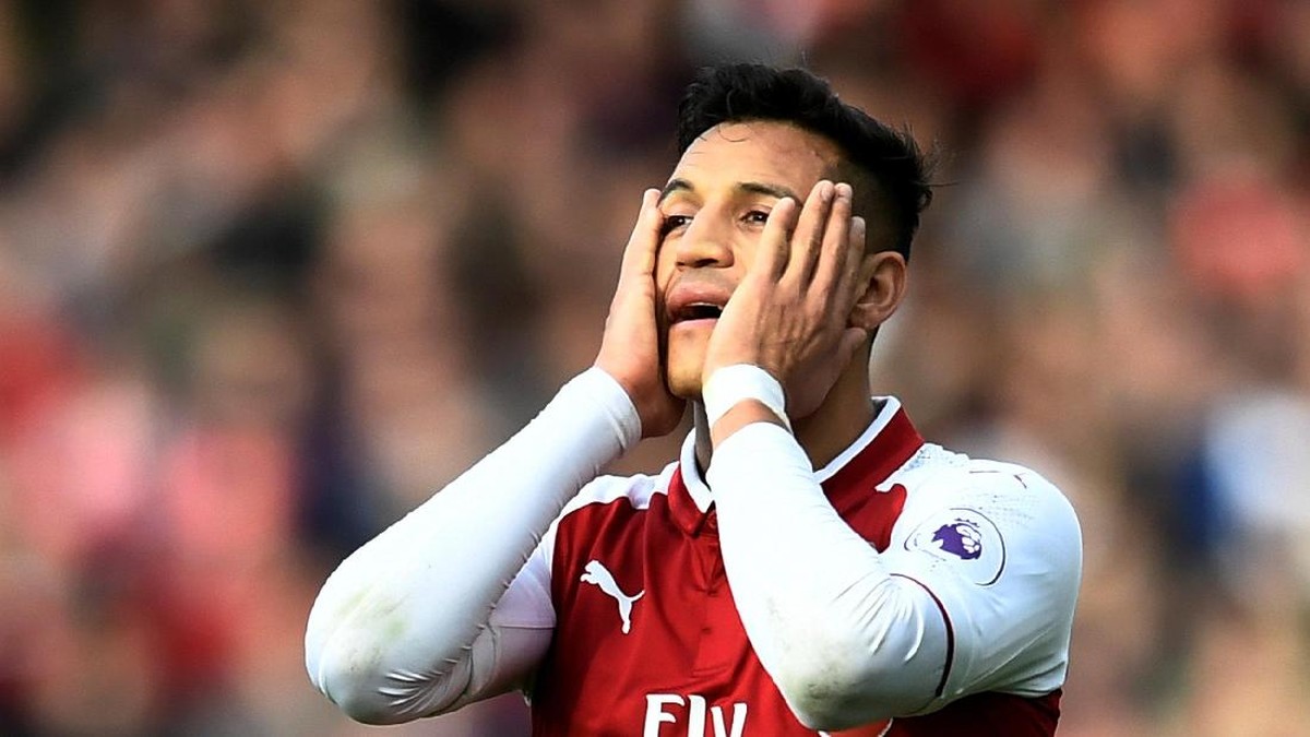 Striker Arsenal Alexis Sanchez tengah seret gol (Dylan Martinez/Reuters)