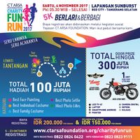 Rasakan Sensasi Lari Dikejar Zombie di CT ARSA FOUNDATION Charity Fun Run