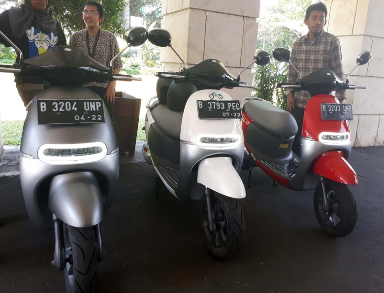 Motor listrik Viar Q1. Foto: dok. detikcom Motor listrik Viar Q1. Foto: dok. detikcom
