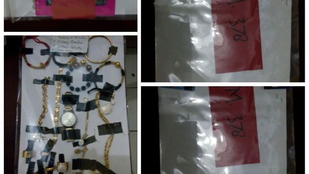 Barang bukti kasus penipuan ponakan palsu Kapolri. 