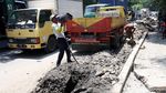 Begini Lubang Menganga di Lodan Raya yang Bahayakan Pengendara