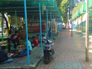 PKL Alun-alun Bondowoso Siap Lawan Penertiban