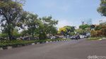 Penampakan Horor Macet Imbas Demo Buruh di Surabaya