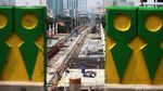 Foto: Pemasangan Rel MRT Terus Dikebut