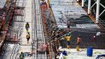 Foto: Pemasangan Rel MRT Terus Dikebut