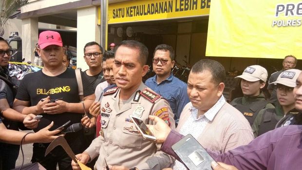  Kapolres Metro Jakarta Utara Kombes Pol Dwiyono mengatakan puluhan motor curian disita polisi.