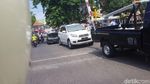 Penampakan Horor Macet Imbas Demo Buruh di Surabaya