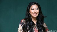 Olivia Zalianty saat ditemui di kawasan Taman Ismail Marzuki, Jakarta Pusat pada Senin (30/10) malam.