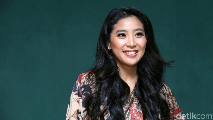 Olivia Zalianty saat ditemui di kawasan Taman Ismail Marzuki.