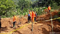 Begini kondisi lokasi yang mengalami longsor.