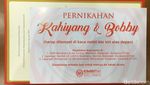 Membedah Undangan Simpel Pernikahan Kahiyang-Bobby