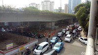 Foto di atas adalah gambaran lalin dari arah Slipi menuju Cawang. Foto: Aditya Mardiastuti/detikcom