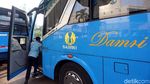 Foto Uji Coba TransJ Premium Bogor-Jakarta Dikawal Patwal BPTJ