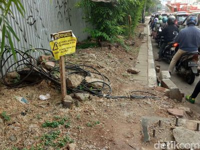Trotoar Horor di Proyek Pancoran yang Disebut Tak Ada Amdal Lalin