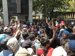 Usai Ditemui Kadishub Sulsel, Demo Tolak Transportasi Online Bubar