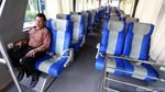 Foto Uji Coba TransJ Premium Bogor-Jakarta Dikawal Patwal BPTJ