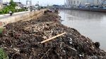 Pengerukan Endapan Lumpur di Kanal Banjir Barat