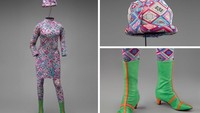 Tahun 1960-an Emilio Pucci juga mendesain seragam nyentrik untuk Braniff (SFO Museum)