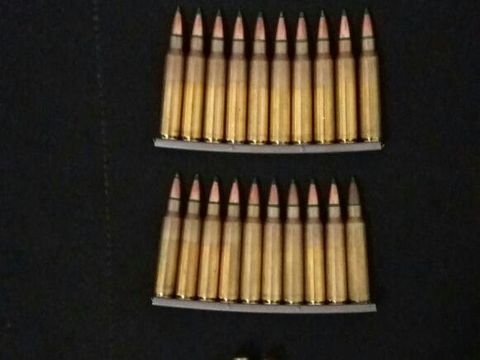 Barang bukti peluru yang disita Polres OKI