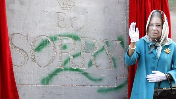 Banksy Rilis Karya Fenomenal Lagi di Tepi Barat Israel 