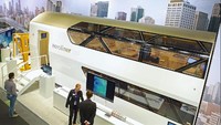 Dengan desain tersebut, dimungkinkan ada tambahan kapasitas daya angkut kereta hingga 30% dibanding infrastruktur kereta yang sudah ada. Istimewa/Inhabitat.