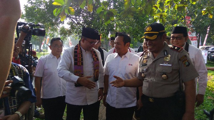 Anies Hadiri Temu Karya Sukarelawan PMI DKI di Cibubur