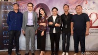 Ia membawakan lagu bertajuk Masih Berharap karya Yovie Widianto dalam film tersebut. Pool/Noel/detikFoto.