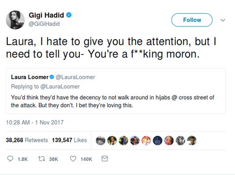 Viral, Tweet Gigi Hadid yang 'Bela Muslim' Terkait Teror di New York