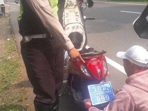 Polisi Amankan 5 Motor Berpelat Thailand Saat Operasi Zebra di Bogor