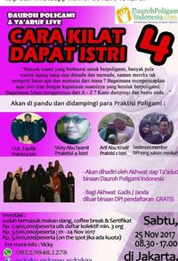 Dauroh Poligami Indonesia Bikin Seminar Cara Kilat Dapat 4 Istri