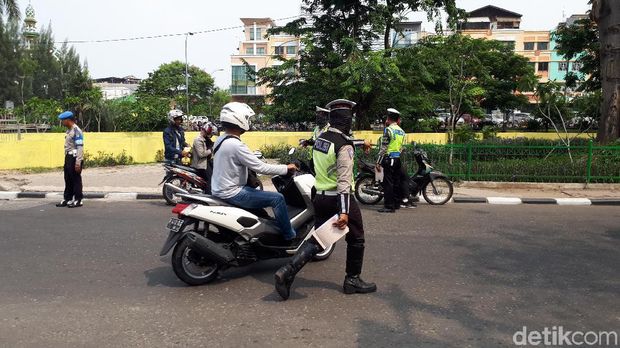 Beberapa pengendara yang terjaring operasi zebra 2017