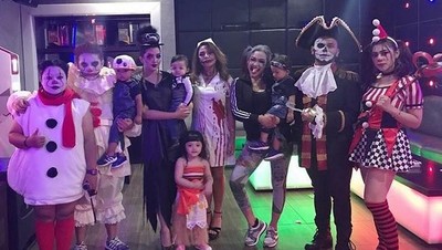 Lihat Serunya Halloween Party Aurel dan Ashanty