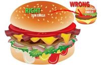 Perdebatan emoji burger.