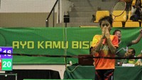 Alfira Deanika dari Jayaraya Satria Sleman berhasil mengalahkan unggulan pertama Rensy Helena Tanjung dari klub Victory Bogor dan menjadi juara kategori tunggal putri kelompok usia U-11 Sirnas-MiloBadminton Competition Pekanbaru. Pool/Sirnas-Milo.