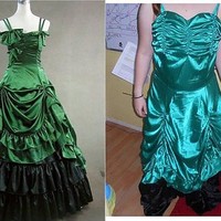 Gaun cantik warna hijau yang megah sungguh menggoda untuk dibeli wanita pecinta gaya feminin. Namun saat barang datang, gaunnya sungguh beda bahkan dari warna hijaunya saja tidak sama. Foto: Ist.