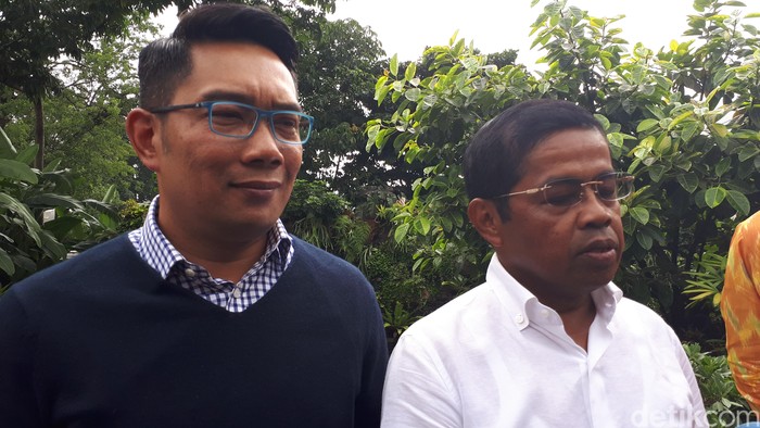 Idrus Marham Temui Ridwan Kamil Jelaskan SK Dukungan Golkar