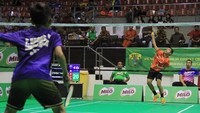 Sementara di kategori tunggal putra kelompok usia U-13 dimenangkan Bodhi Ratana Teja Gotama dari klub Exist Jakarta. Pool/Sirnas-Milo.