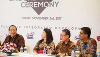 Adapun, Adhi Persada Gedung akan membangun keseluruhan bangunan Trans Park yang meliputi apartment, office tower, Trans Studio Snow Town, Transmart Carrefour, Ibis Hotel, Trans Studio Mini dan Kampus London Scholl Public Relation. Pool/Adhi Karya.