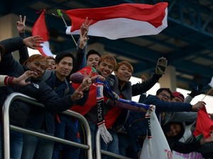 Tribune Dipenuhi Suporter Indonesia, Korsel Sempat Terusik