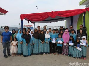 Diajak Naik Motor, Anak Panti Asuhan Kegirangan
