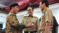 Wakil Gubernur DKI Jakarta Sandiaga Uno juga hadir dalam acara ini. Foto: Facebook/Anies Baswedan