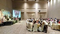 Untuk acara rapat maupun pertemuan, Alila menyediakan 14 ruangan rapat maupun dua ballroom. Grand ballroom-nya dapat menampung 3.500 orang dengan konsep teater (Bayu Ardi Isnanto/detikTravel)