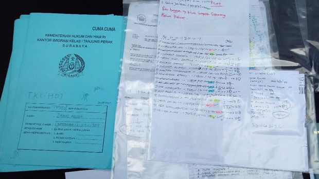 Bukti kasus pungli Imigrasi Tanjung Perak