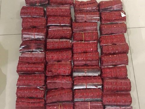  Barang bukti narkoba yang diselundupkan jaringan internasional lewat jalur laut