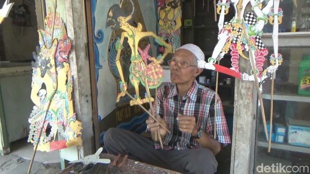 Pengrajin Wayang di Jombang