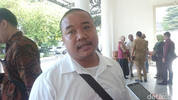 Salah satu pedagang di Lokbin PKL Jalan Cengkeh